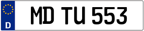 Trailer License Plate